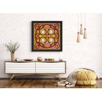 Floating frame wooden tile 004