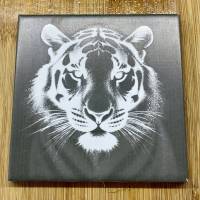Personalized tile coaster engrave
