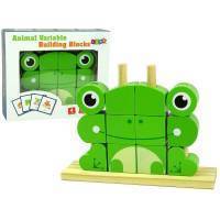 3d Frog Puzzle Wooden Bricks Creative Spatial