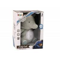 Teddy Bear Elephant Sleeping Melodies Light Star Projector Gray