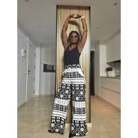 SAMBA NERO ECHO Wide-leg Pants