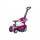 Coupe Car Manual Ride On With Parent Handle - Purple