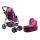 2in1 Doll Bogie And Stroller Alice - Pink With Black Dots