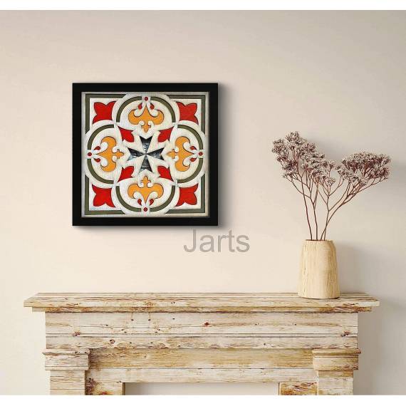 Floating frame maltese tile 001