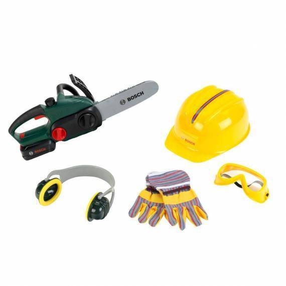 Bosch – Chain Saw II + Helmet + Work Gloves