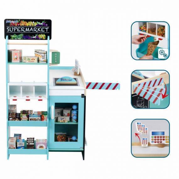 Supermarket, wood (MDF)