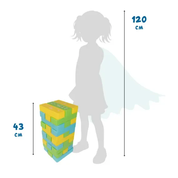2 in 1 XXL Wobbly Tower & Domino