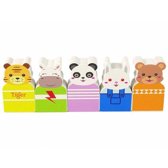 Rotating Wooden Ferris Wheel Figures