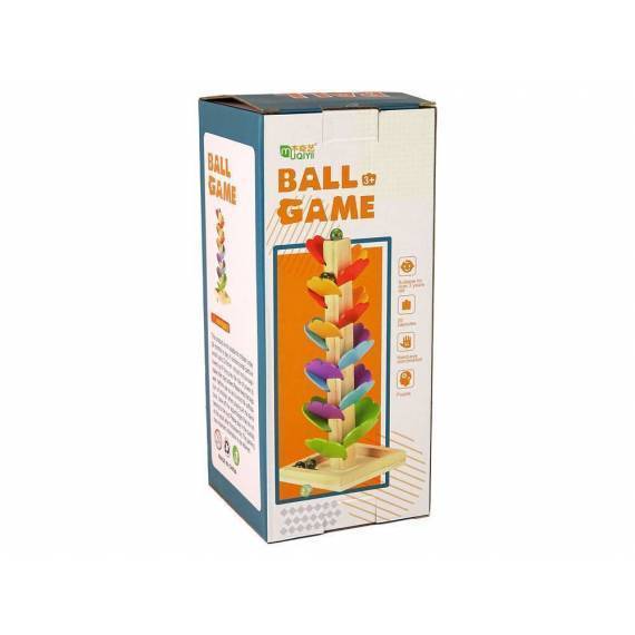 Wooden Tree Ball Track Ball Slide Leaves