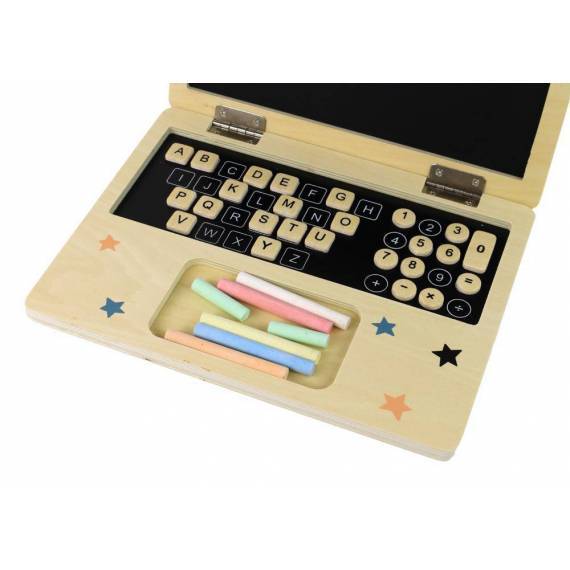 Wooden Blackboard - Laptop Chalk