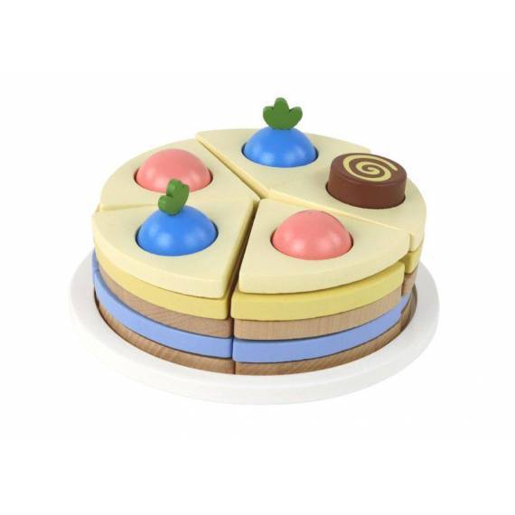 Wooden Cake Cake Pieces 8 Pieces.