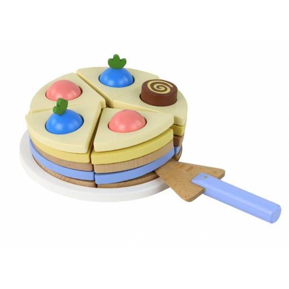 Wooden Cake Cake Pieces 8 Pieces.