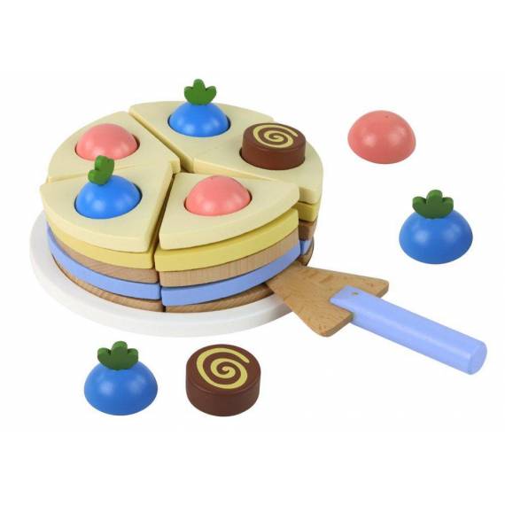 Wooden Cake Cake Pieces 8 Pieces.