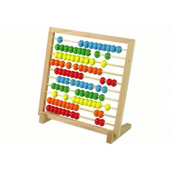 School Abacus Wooden Colorful Beads