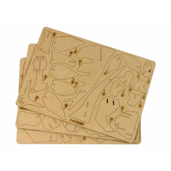 Wooden 3d Spatial Puzzle Stegosaurus Educational Assemblage 41 Pieces