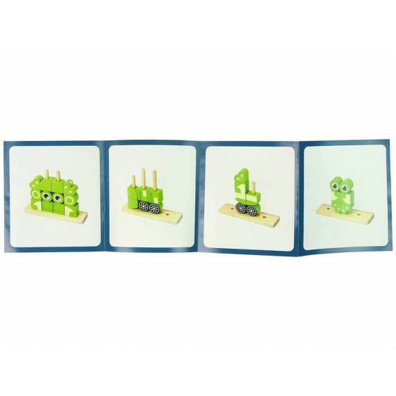 3d Frog Puzzle Wooden Bricks Creative Spatial