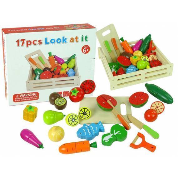 Wooden Fruit And Vegetable Chopping Set