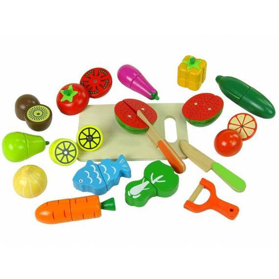 Wooden Fruit And Vegetable Chopping Set