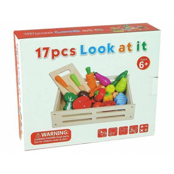 Wooden Fruit And Vegetable Chopping Set