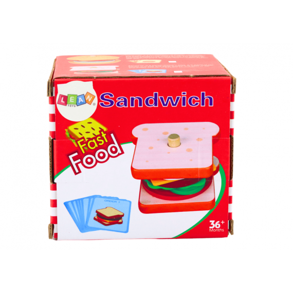 Sandwich Wooden Cards With Recipes 10 Pcs