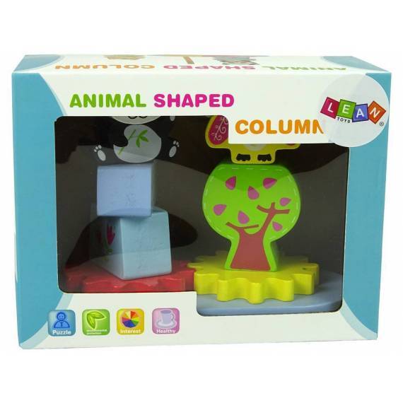 Wooden Animal Sorter Owl Panda Gears