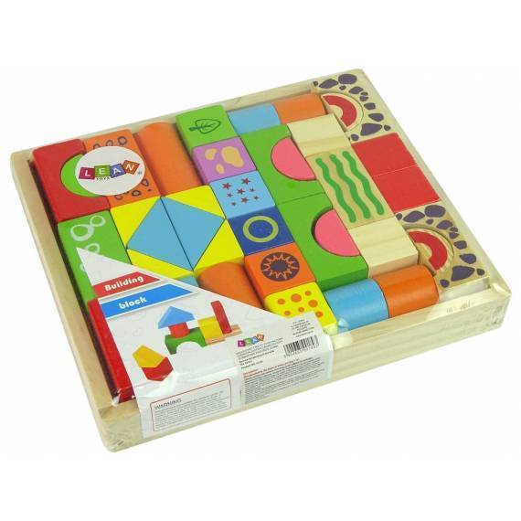 Wooden Bricks Castle Shapes Set