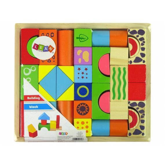 Wooden Bricks Castle Shapes Set