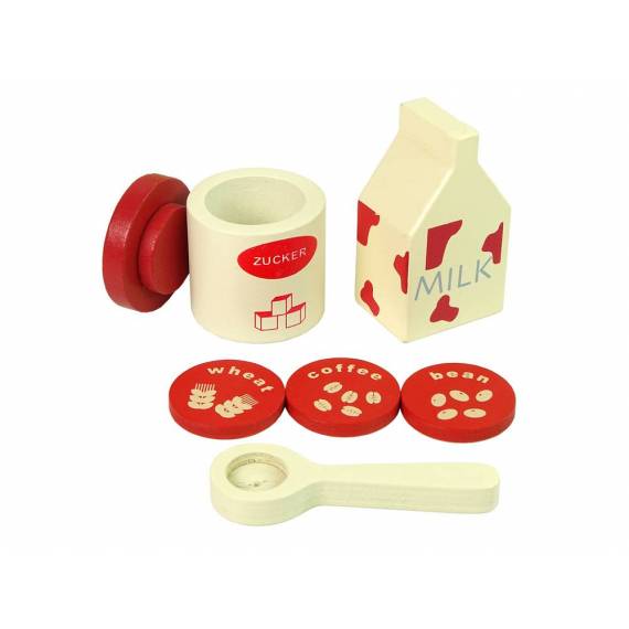 Wooden Coffee Maker Accessories Kitchen Kids