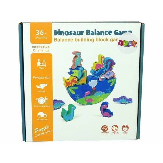 Wooden Dinosaur Balance Game Arcade