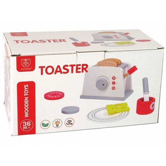 Wooden Toaster Breakfast Accessories Knob For Kids