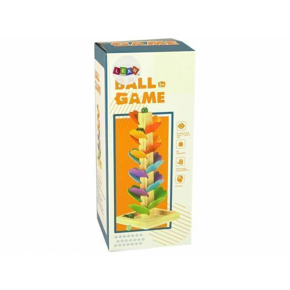 Wooden Tree Slide Ball Leaves