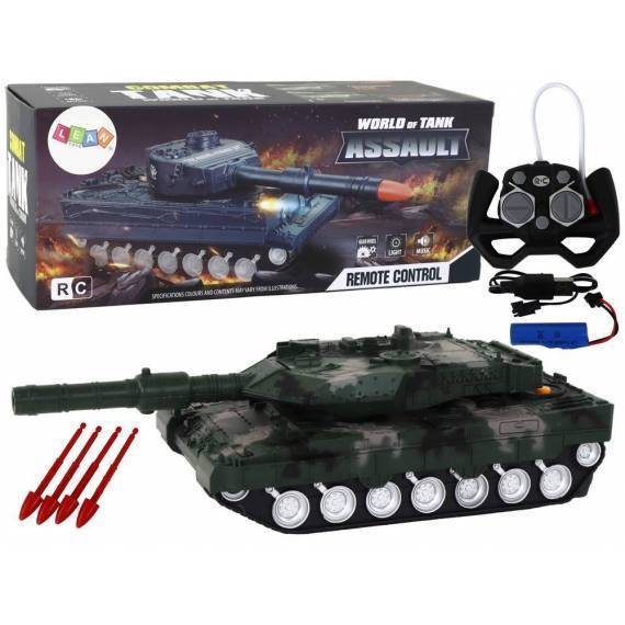 Remote Controlled Rc Tank 27 Mhz Green