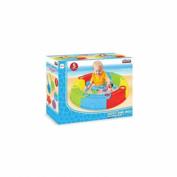 Pilsan Sandcastle Sandbox + Sand Toys