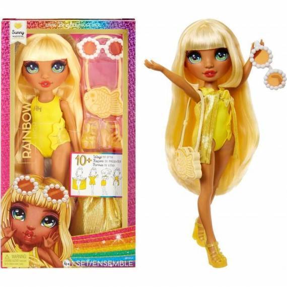 Rainbow High Swim & Style Fashion Doll- Sunny (Yellow)