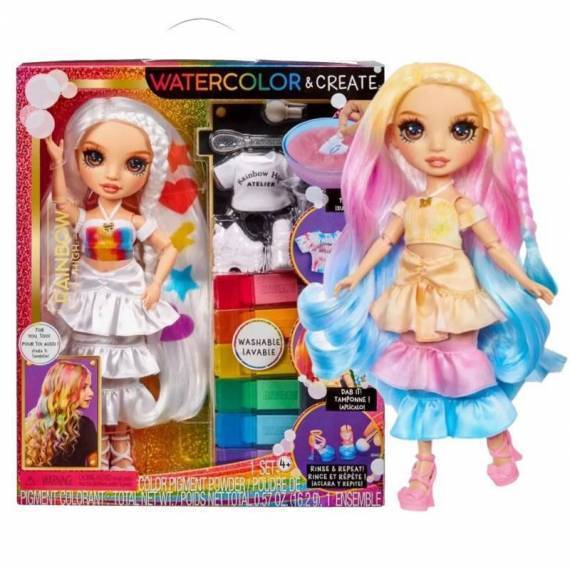 Rainbow High WaterColor & Create - Brown eyes