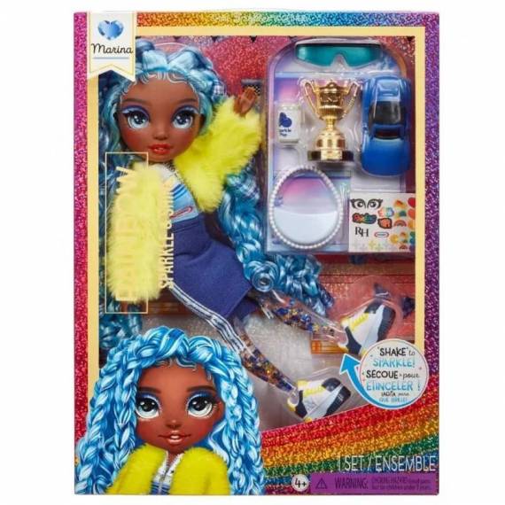 Rainbow High Sparkle & Shine Fashion Dolls- MARINA (Blue)