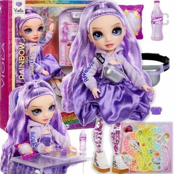 Rainbow High Sparkle & Shine Fashion Dolls- VIOLA (Purple)