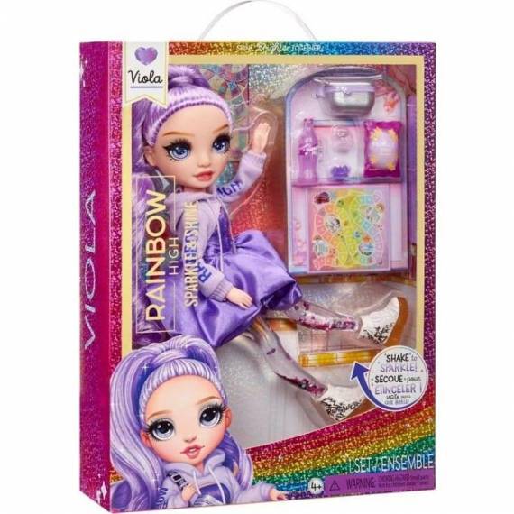 Rainbow High Sparkle & Shine Fashion Dolls- VIOLA (Purple)