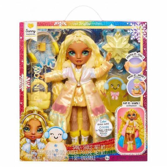 Rainbow High Winter Wonderland Doll- Sunny (Yellow)