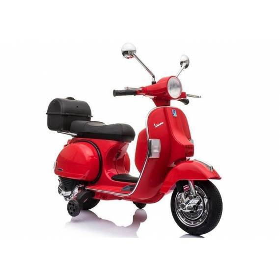 Vespa Scooter Electric Ride On Motorcycle - Red
