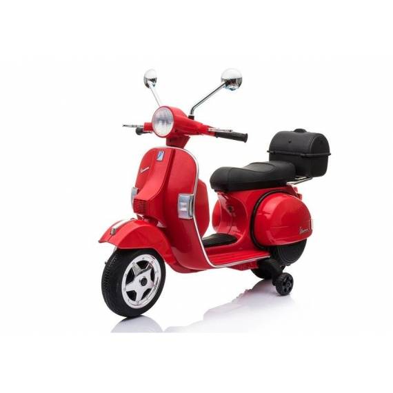 Vespa Scooter Electric Ride On Motorcycle - Red