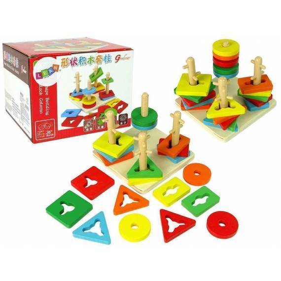 Wooden Blocks Educational Hand Puzzle Shape Sorter