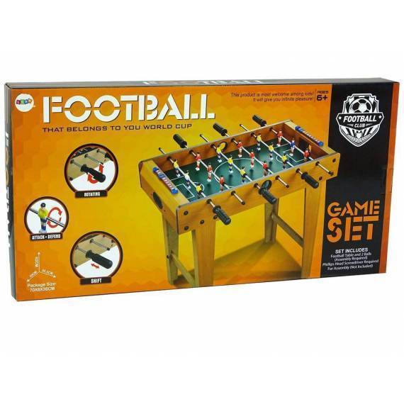 Wooden Foosball Game 62 Cm High