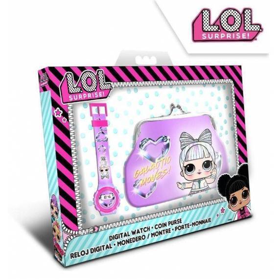 Set With A Digital Watch And Lol Surprise Purse
