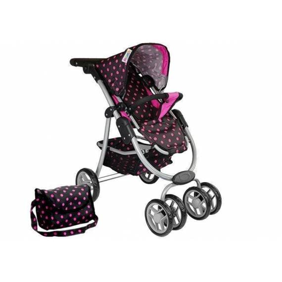 2in1 Stroller With Black And Pink Bag