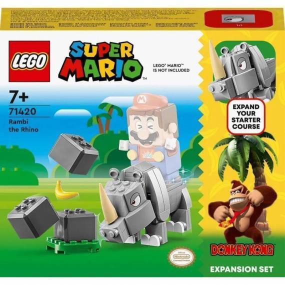 LEGO 71420 SUPER MARIO Rambi the Rhino Expansion Set