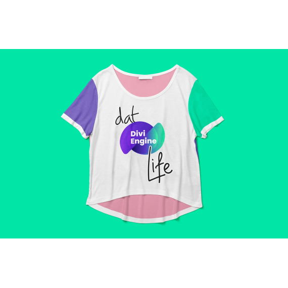 Dat Divi Engine Life Crop-top (3-Tone)