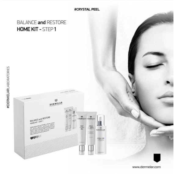 Dermelar Balance and Restore Home Kit (3 products)
