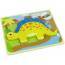 Wooden Puzzle Dinosaur Stegosaurus Yellow