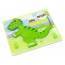 Wooden Isanosaurus Green Dinosaur Puzzle